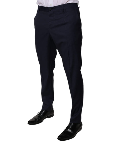 Dolce & Gabbana Dark Blue Cotton Men Dress Pants
