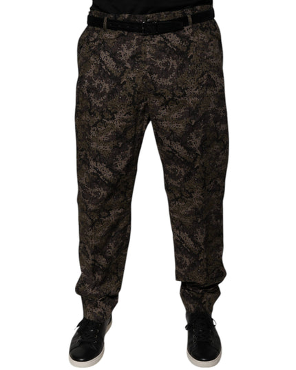 Dolce & Gabbana Multicolor Camouflage Men Dress Pants