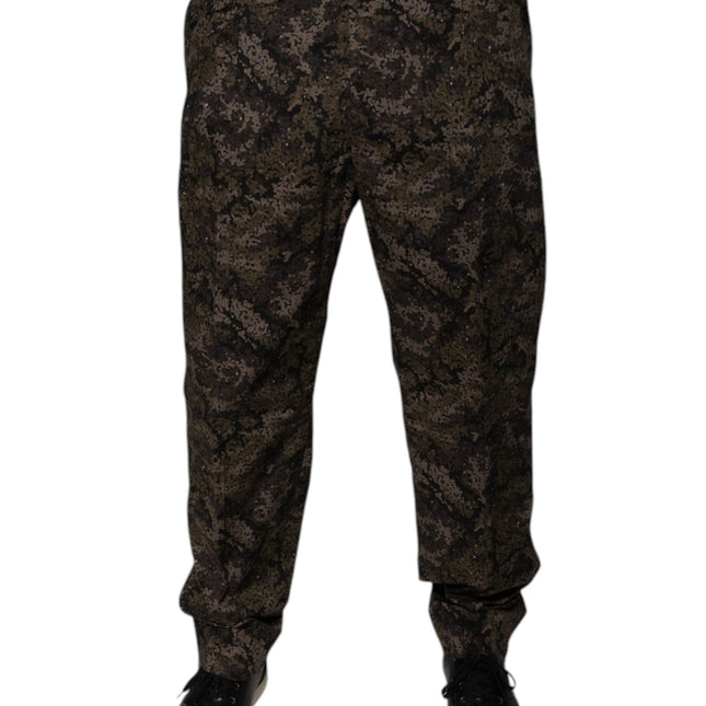 Dolce & Gabbana Multicolor Camouflage Men Dress Pants