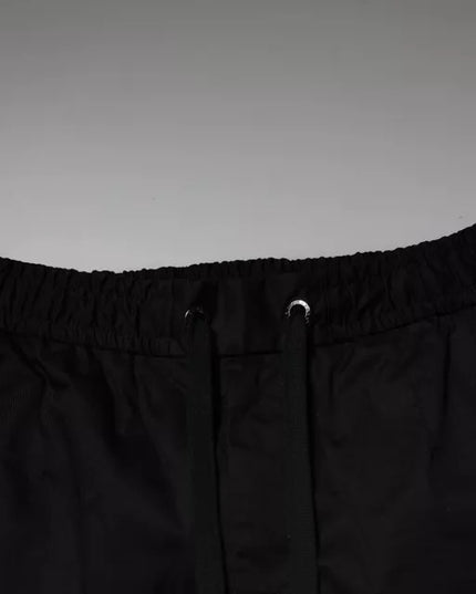 Dolce & Gabbana Black Cotton Stretch Skinny Sweatpants Pants