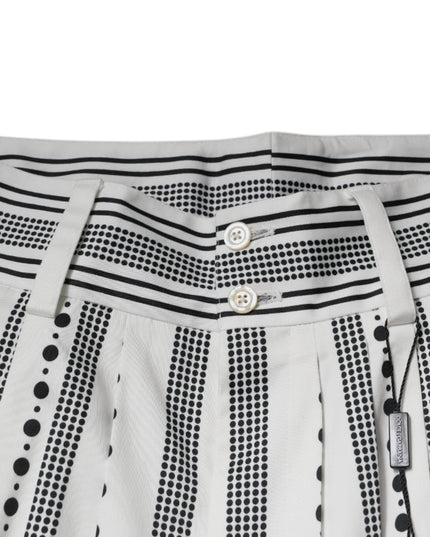 Dolce & Gabbana White Straight Formal Dress Pants