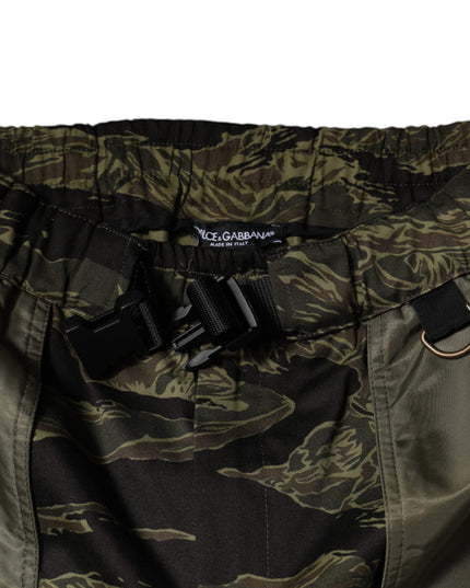 Dolce & Gabbana Green Cotton Jogger Cargo Pants