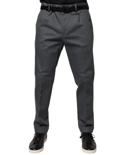Dolce & Gabbana Gray Tapered Formal Dress Pants