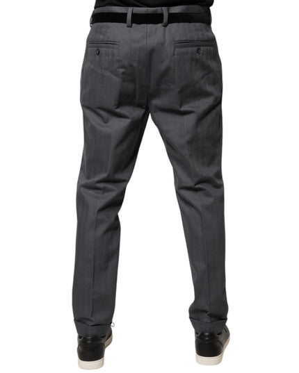 Dolce & Gabbana Gray Tapered Formal Dress Pants