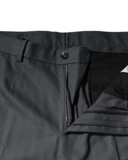 Dolce & Gabbana Gray Tapered Formal Dress Pants