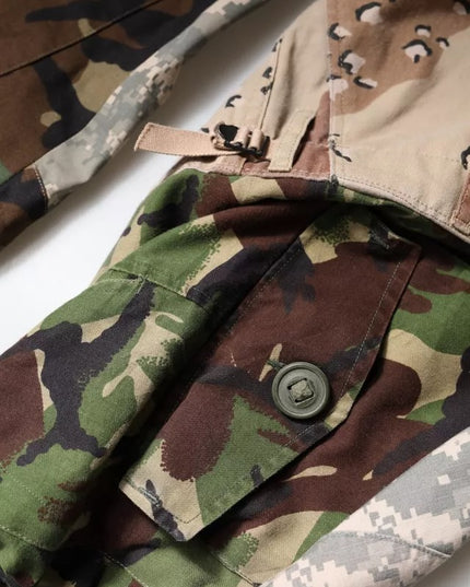 Dolce & Gabbana Multicolor Patchwork Camouflage Cargo Pants