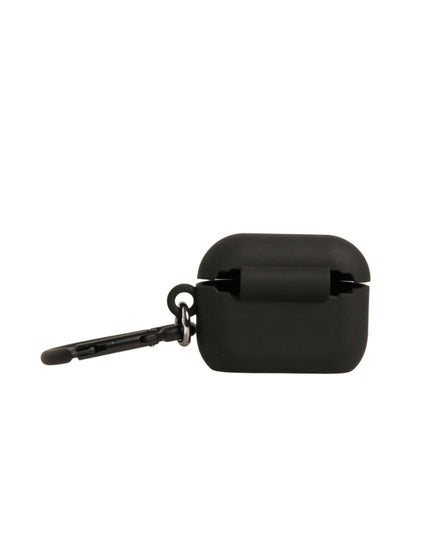 Dolce & Gabbana Black Silicone Rubber Logo Embossed Airpods Case