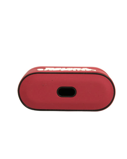 Dolce & Gabbana Red PVC Embossed Logo Plaque Holder Airpods Case