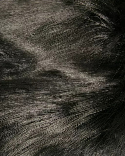 Dolce & Gabbana Black Fur Shoulder Collar Wrap Shawl Scarf