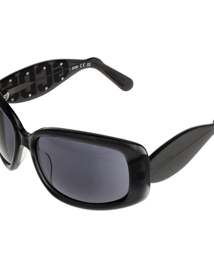 GCDS Black Acetate Sunglasses