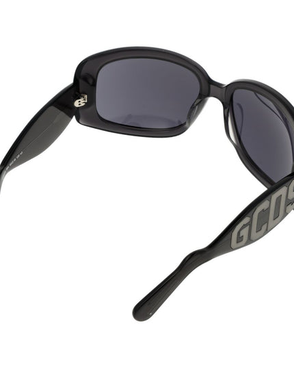 GCDS Black Acetate Sunglasses
