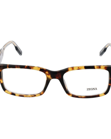 Ermenegildo Zegna Brown Acetate Glasses (Frames)