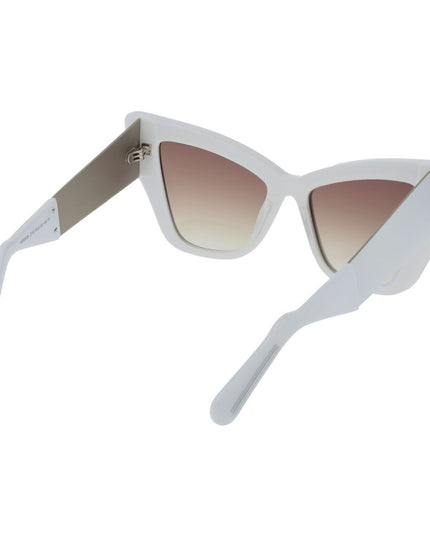 GCDS White Acetate Sunglasses
