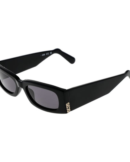 GCDS Black Acetate Sunglasses