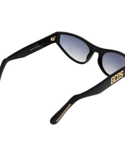 GCDS Black Acetate Sunglasses