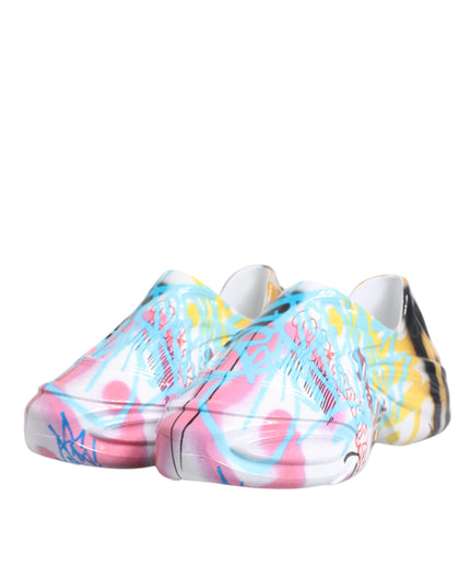 Dolce & Gabbana Multicolor Graffiti Daymaster Sneakers Shoes