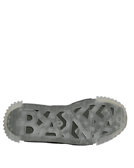 Dolce & Gabbana Black Green Camo NS1 Low Top Sneakers Shoes