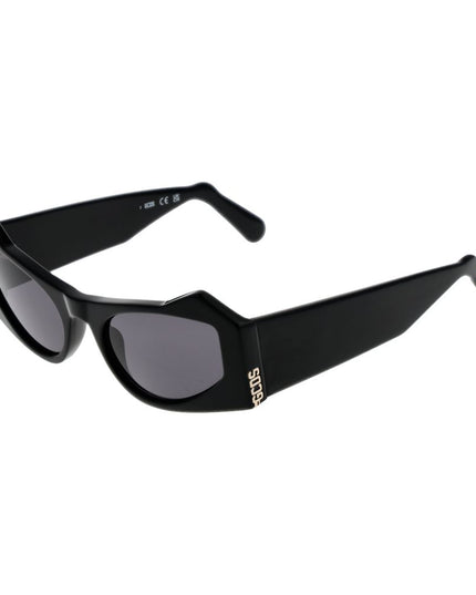 GCDS Black Acetate Sunglasses