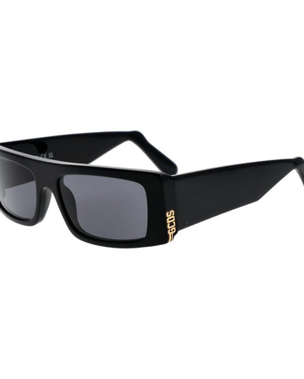 GCDS Black Plastic Sunglasses