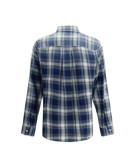 Dsquared² Blue Cotton Pattern Shirt