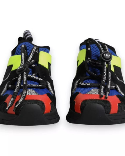 Dolce & Gabbana Multicolor Mesh Sorrento Trekking Sneakers Shoes