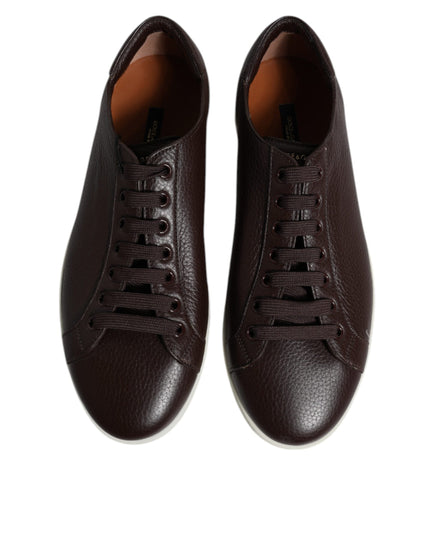 Dolce & Gabbana Brown Low Top Men Saint Tropez Sneakers Shoes