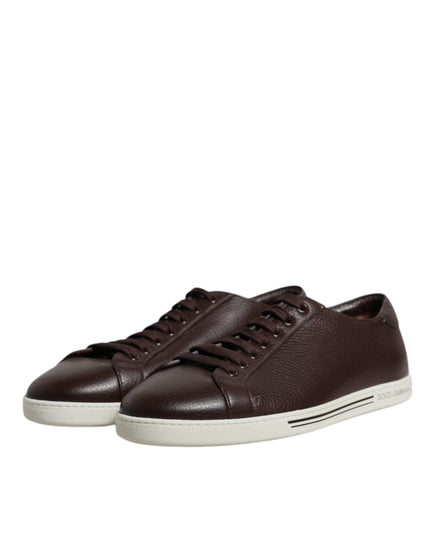 Dolce & Gabbana Brown Low Top Men Saint Tropez Sneakers Shoes