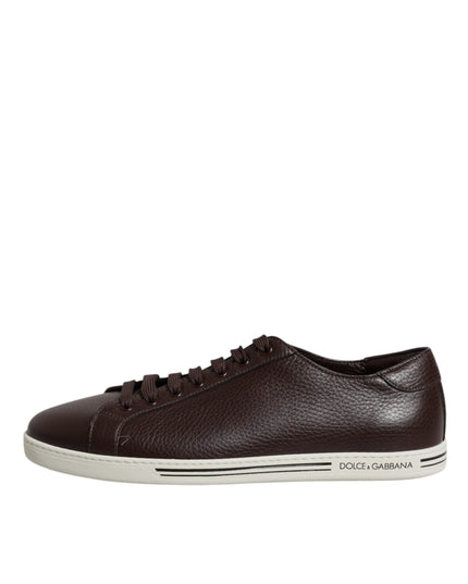 Dolce & Gabbana Brown Low Top Men Saint Tropez Sneakers Shoes