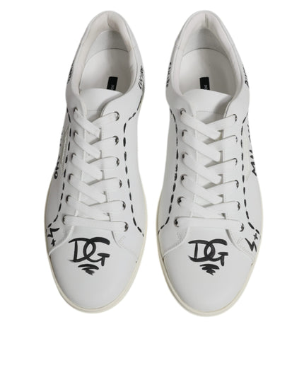 Dolce & Gabbana White Leather Milano Low Top Sneakers Shoes