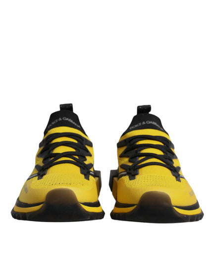 Dolce & Gabbana Yellow SORRENTO Sport Stretch Sneakers Shoes