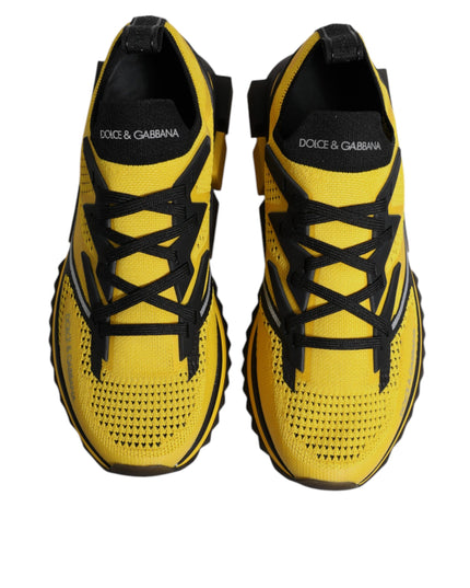 Dolce & Gabbana Yellow SORRENTO Sport Stretch Sneakers Shoes