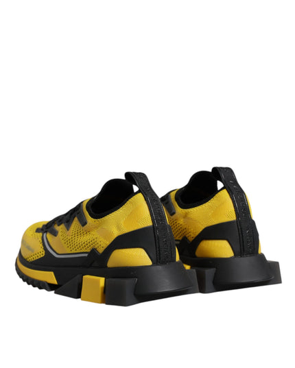 Dolce & Gabbana Yellow SORRENTO Sport Stretch Sneakers Shoes