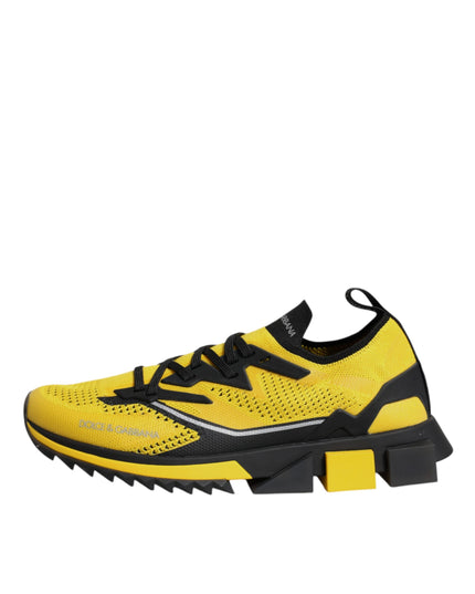 Dolce & Gabbana Yellow SORRENTO Sport Stretch Sneakers Shoes