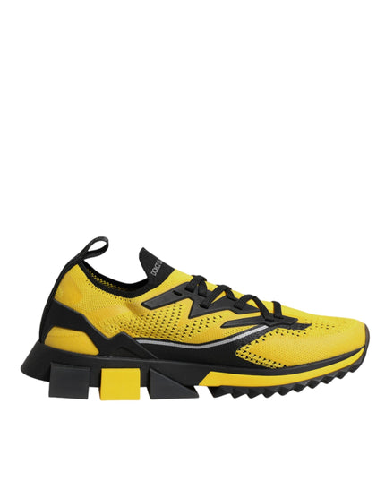 Dolce & Gabbana Yellow SORRENTO Sport Stretch Sneakers Shoes
