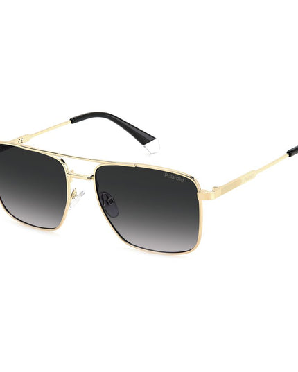 Polaroid Gold Metal Sunglasses