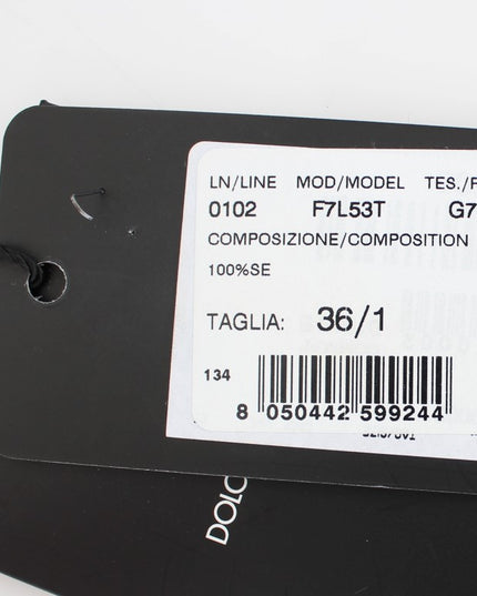 Dolce & Gabbana Black Key Floral Print Silk Blouse Top