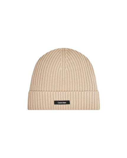 Calvin Klein Beige Organic Cotton Cap (Baseball Hat)