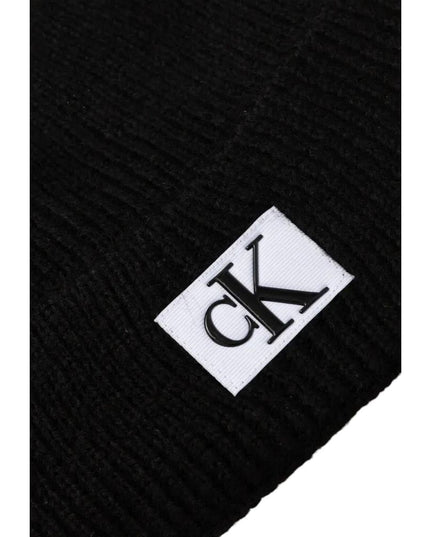 Calvin Klein Jeans Black Marabou Cap (Baseball Hat)