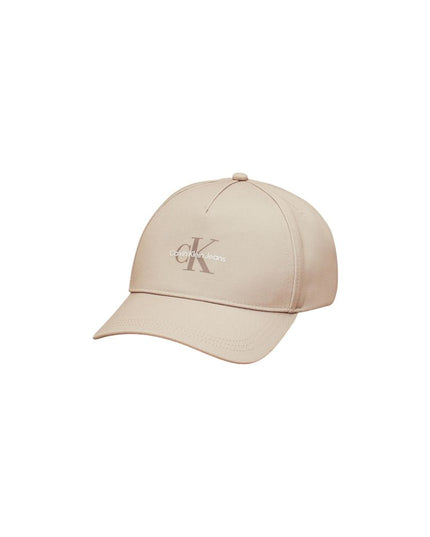 Calvin Klein Jeans Beige Recycled Polyester Cap (Baseball Hat)