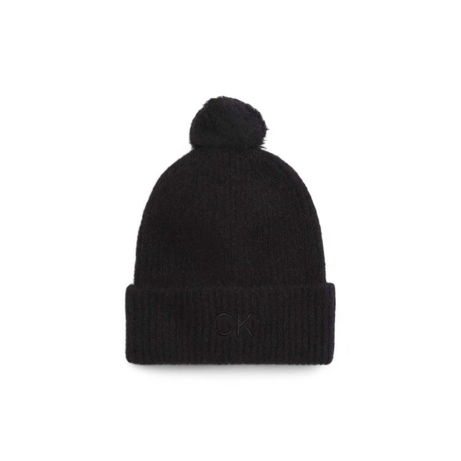 Calvin Klein Black Alpaca Leather Cap (Baseball Hat)
