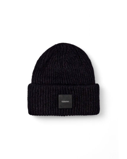 Calvin Klein Black Alpaca Leather Cap (Baseball Hat)