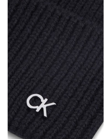 Calvin Klein Black Wool Cap (Baseball Hat)