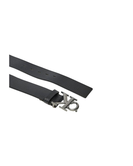 Calvin Klein Jeans Black Leather Regular Belt