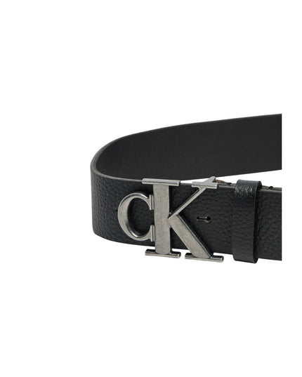 Calvin Klein Jeans Black Leather Regular Belt