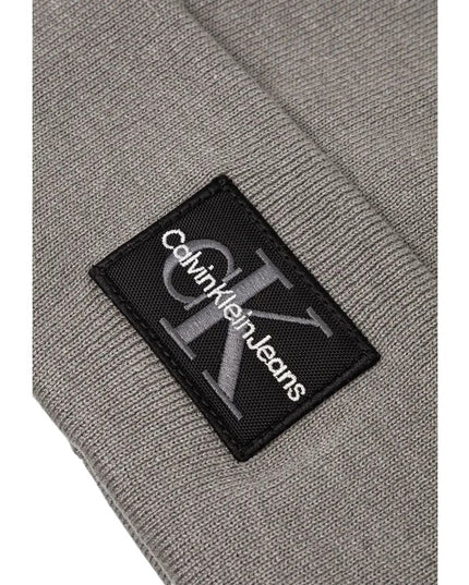 Calvin Klein Jeans Gray Cotton Cap (Baseball Hat)