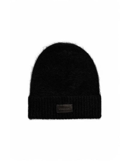 Calvin Klein Black Alpaca Leather Cap (Baseball Hat)