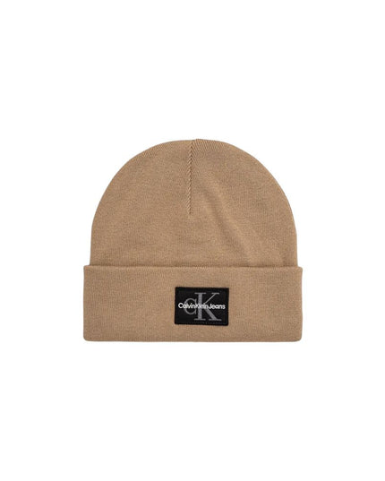 Calvin Klein Jeans Beige Cotton Cap (Baseball Hat)