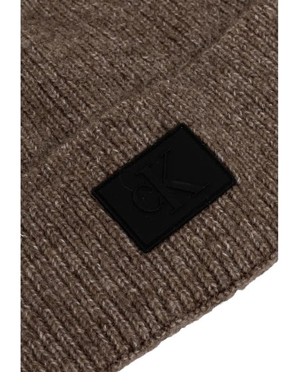 Calvin Klein Jeans Brown Marabou Cap (Baseball Hat)