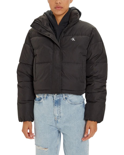 Calvin Klein Jeans Black Polyester Coat