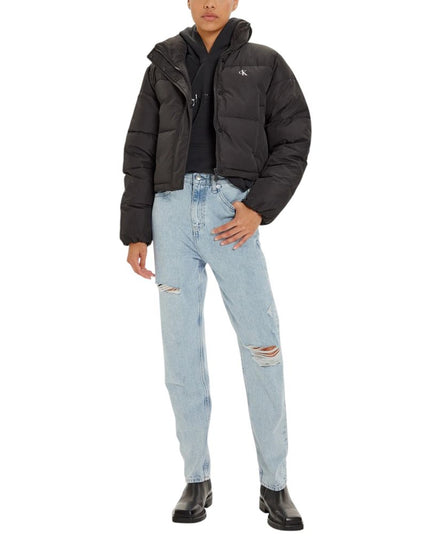 Calvin Klein Jeans Black Polyester Coat